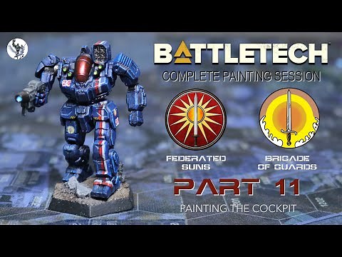 Part 11: Painting the Cockpit | Let's Paint BattleTech - Davion Brigade of Guards