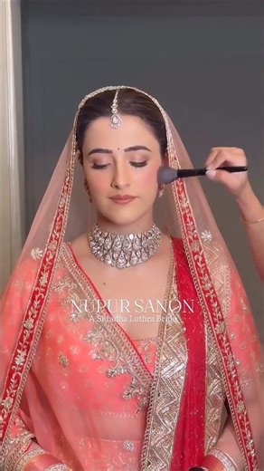 💕 BRIDE #nupursanon GET READY for her #wedding #grwm #stebinben #shorts