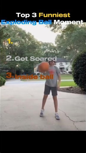 Top 3 Funniest Exploding Ball Moment🤣 #shortsfeed #funny #ranking