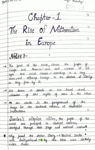 Class-10th History Chapter-1 The Rise of Nationalism in Europe Notes Part 1