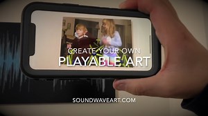 Create your own playable art from your voice, a heartbeat, wedding vows, a voicemail from a loved one. Any sound turned into playable, personalized art. soundwaveart.com #soundwaveart #soundwaveartapp #uniquegifts #personalizedgifts #augmentedrealityart | Soundwave Art
