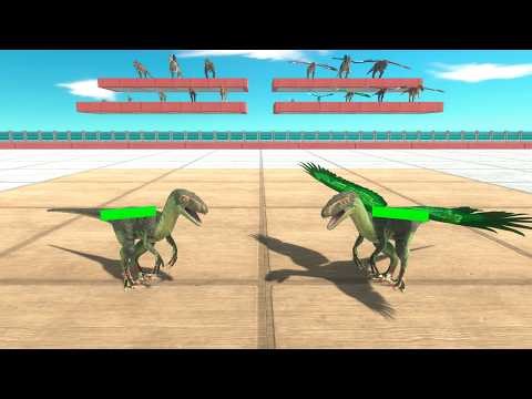 Carnivore Dinosaurs vs Their Winged Clones Tournament - Animal Revolt Battle Simulator