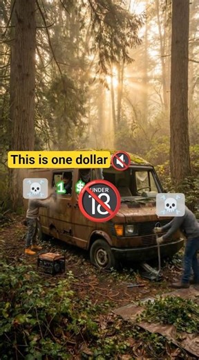 Abandoned Van Restoration in the Forest – Rusted Wreck to Luxury Camper Transformation