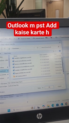 Outlook 365 m PST add kaise karte h #Outlookissue #short