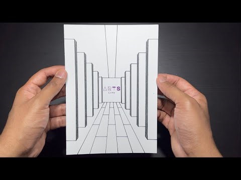 How to Draw Corridor Design in 3D Concept & Geometric Projection | Follow these Simple Steps
