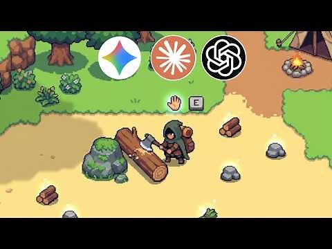 3 AIs HELPED me create my FIRST game from SCRATCH! (playable?)