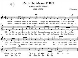 Deutsche Messe Schubert Gloria