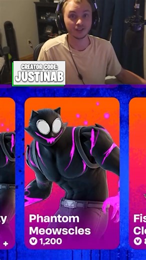 6.7K views · 39 reactions | *RARE* Phantom Meowscles skin in the Fortnite item shop! #fortnite #fortniteitemshop #fortniteskins #supportacreator #epicpartner | AciDic BliTzz | Facebook