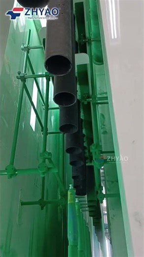 Steel pipes powder coating line #powdercoatingline #metalcoating