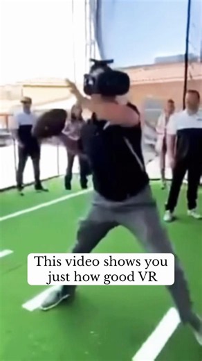 VR quarterback training is super realistic! #shorts #nfl #quarterback
