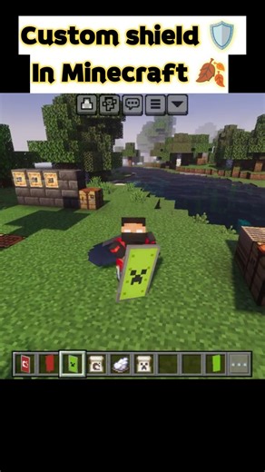 How to craft Custom shield 🛡️ in Minecraft
