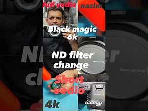 How To change the ND filter on a Black Magic 6K camera #blackmagic