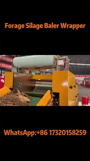 Silage Baler Wrapper at Work | Efficient Forage Packing & Wrapping#silage #silagebaler #forage
