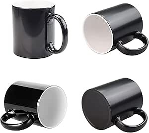 36PCS 11OZ Blank Sublimation Color Changing Mugs Magic Cup Full Color Changing(Black/Matte)