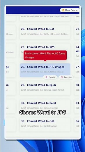 Batch convert Word files to JPG images on Windows
