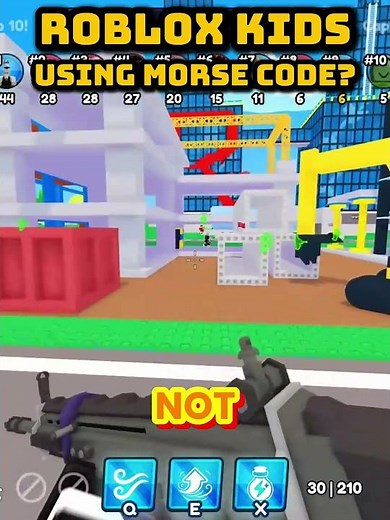 Roblox kids are using Morse Code? #meowgiccraft #roblox