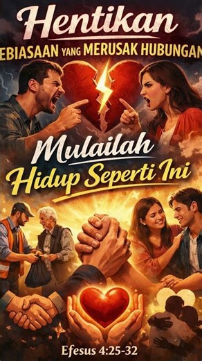 Hentikan Kebiasaan yang Merusak Hubungan! Mulailah Hidup Seperti Ini | Renungan singkat