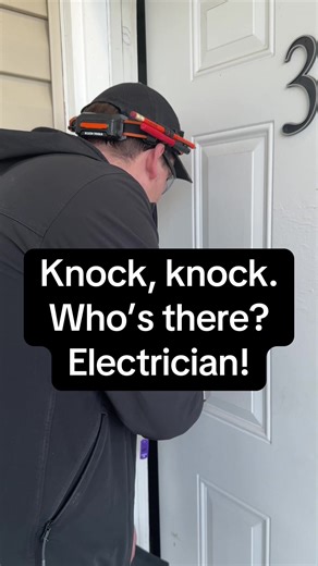 Knock, knock #electrician #sparky #smallbusinessowner #tipsandtricks #tricitieselectric