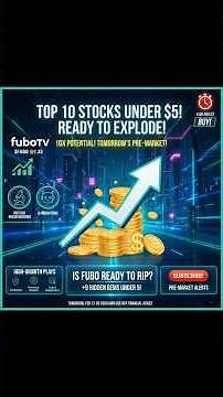 TOP 10 STOCKS 🔥UNDER $5 TO WATCH TOMORROW! 💰HUGE PRE-MARKET MOVES 🚨 10X Potential! 🚀 DONT Miss out !