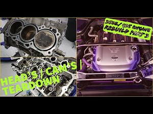 350Z G35 Engine Rebuild PT 3 Heads, Oil Pump & Cams Removal VQ35DE Rev-Up