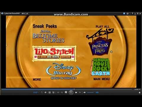 Sneak Peeks Menu (Bolt 2009 DVD)