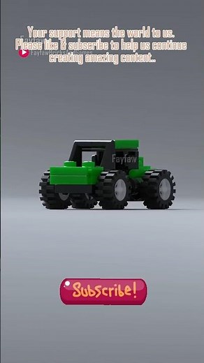 LEGO Mini Green Race Car Build! 🏎️ Fast & Easy Tutorial! #lego #satisfying #speedbuild