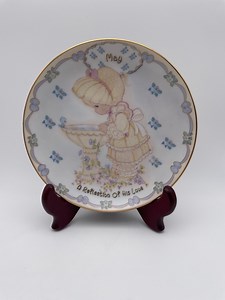 Precious Moments May Plate – “A Reflection of His Love” – Stand Not Included - Etsy