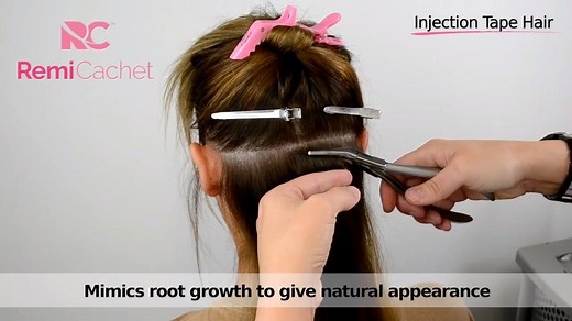 We're in LOVE with the Remi Cachet Elegance Injection Tape Hair! ⚡️ A new method which is specifically designed to be discreet in your own natural hair! www.additionallengths.co.uk | Additional Lengths Hair Extensions