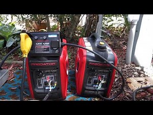 Running a 30 amp Camper With Two Harbor Freight Predator Generators
