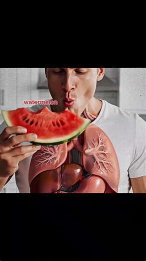 what happen when you eat watermelon #shorts #medicalanimation