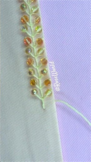 Super viral border edge design hand embroidery 🔥🔥