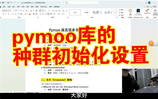 多目标算法优化nsga之pymoo库的种群初始化设置技巧