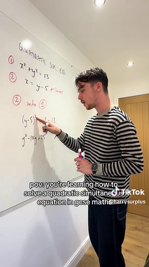 Understanding Quadratic Simultaneous Equations in GCSE Maths