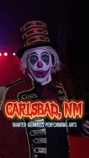 CARLSBAD, NM‼️ WELCOME TO THE CIRCUS OF HORROR! 🎪😱 Dare to Experience the Most Terrifying Show of All Time! 😱 We invite you to a circus like no other, where terror takes the spotlight and every act will give you a thrilling experience. Secure your spot now and save 20% on your ticket. This offer is for a limited time, so act fast! 🔥 🔻Buy your tickets in advance here 🔻 https://CircusofHorrorCarlsbadNM.eventbrite.com 🏛At the WALTER GERRELLS PERFORMING ARTS🏛 ➡️October 19, Showtime: 5:00 pm 
