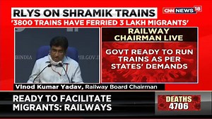 3.6K views · 16 reactions | Addressing the media on the Shramik train row, Railway Board Chairman, Vinod Kumar Yadav, said, "3,840 Shramik Special Trains have been operated so far to move 52 lakh passengers. 450 Shramik Special Trains ready for operations. | News18 | Facebook