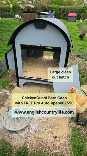 Innovative Recycled Plastic ChickenGuard Barn Coop £550 with FREE Auto-opener #chickens #chickencoop