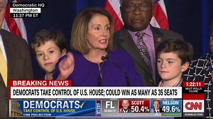 17K views · 576 reactions | "Thanks to you we owned the ground. Thanks to you, tomorrow will be a new day in America," House Minority Leader Nancy Pelosi says after CNN projects Democrats will take control of the House of Representatives. | CNN Politics | Facebook