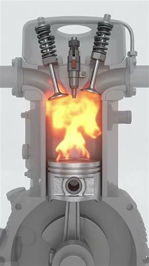 How a Diesel Engine Works: 3D Animation
