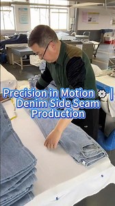 How Jeans Side Seams Are Sewn | Denim Factory Process at BlessDenim