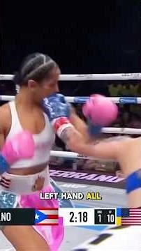 Reina lost but WORKED🥊 #amandaserrano #boxingfight #fightnight #daznboxing #showtime #womensboxing