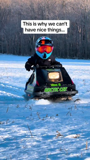 Toddler's First Arctic Cat Kitty Cat Ride! 😂