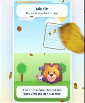 The Lion and the Mouse | Famous Fable Story for Kids | Beginning, Middle, and Ending