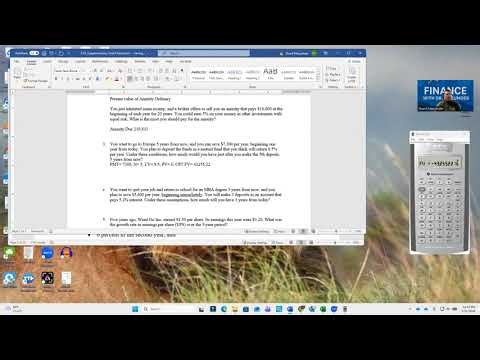 Future Value and Future Value of Annuities using Financial Calculator BAII Plus
