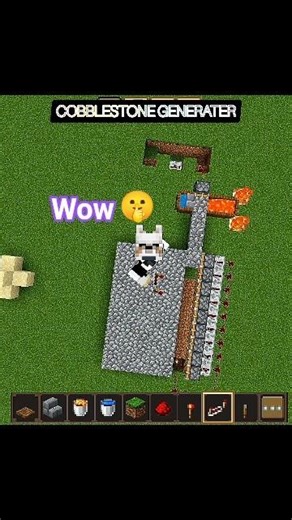 Easy Minecraft Cobblestone Generateor #minecraft #minecraftshorts #minecrafttutorial #gaming