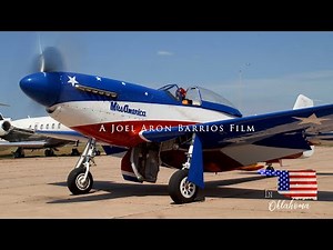 P51 Mustang Miss America, B-25 bomber Super Rabbit, in Oklahoma Museum of Flying