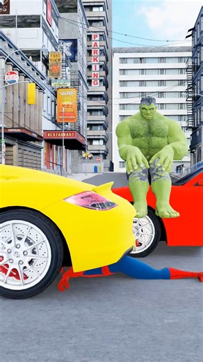 Hulk Spider-Man And Venom Funny Moments #animation #short