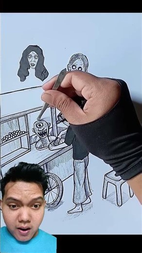 selling meatballs in the middle of the night‼️ disturbed by ghosts😱😍