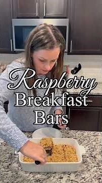 Raspberry Breakfast Crumble Bars