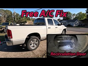 Blower motor running no air from vents Fix Dodge Ram 2002 -2005