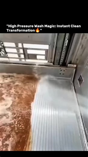 KNOWLEDGE ILLUSION on Instagram: "THIS ISN’T CLEANING — IT’S PURE FLUID DYNAMICS AT WORK 💦🔥 High-pressure washing works because water is forced through a narrow nozzle, converting stored pressure into extreme speed, and when that fast-moving jet strikes a dirty surface it creates powerful shear forces that break the bond between grime and the solid material underneath, while turbulence helps lift particles out of microscopic grooves that normal water flow can’t reach, which is why years of dir